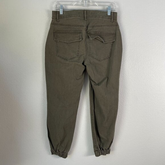 NEW $69 Express Womens 6 Cropped Straight High Rise Stretch Utility Pants - Picture 11 of 11